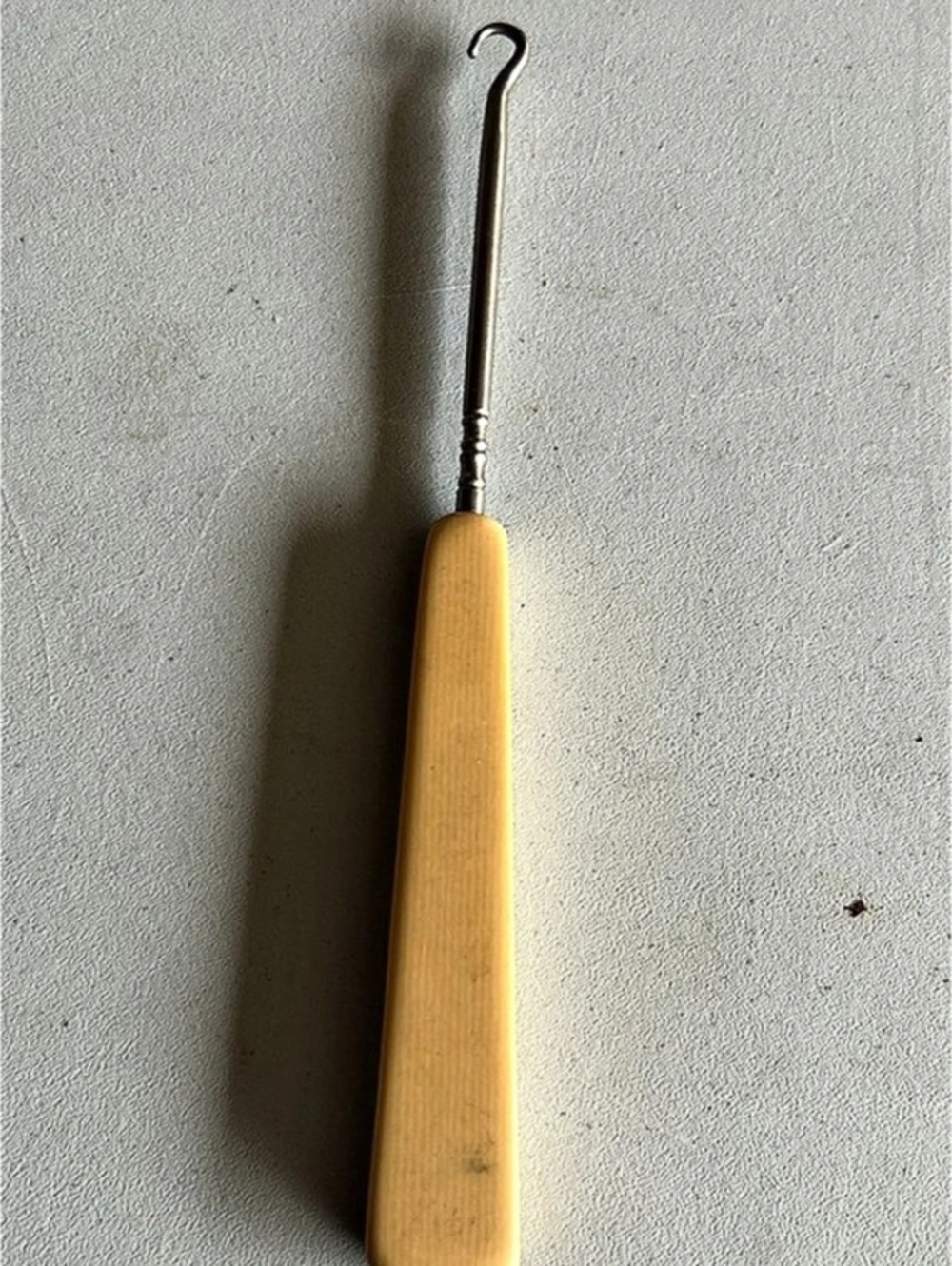 Vintage Shoe Button Hook/ Corset Lace up Hook- celluloid handle